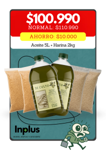 Combo Aceite 10 Litros + Harina 3 kg + Quinoa 2 kg